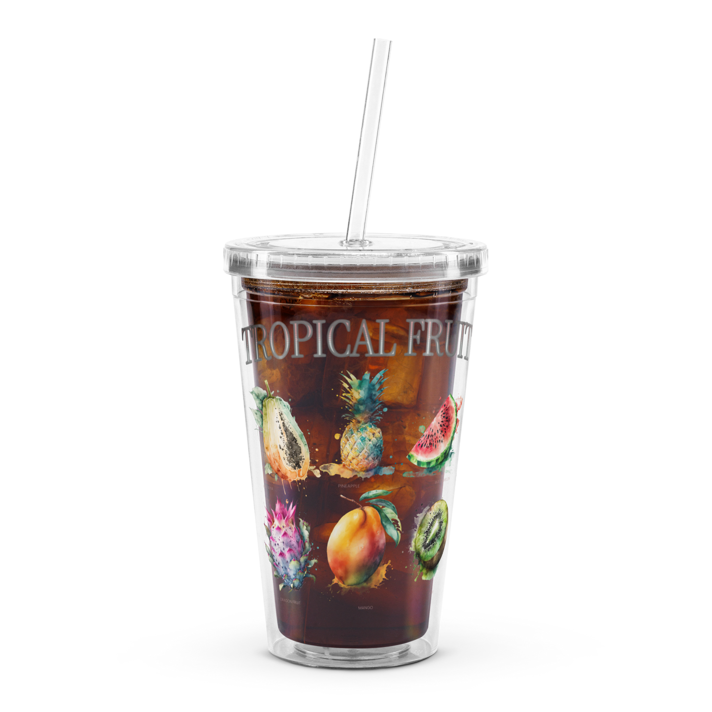 Tropical Fruit Tumbler -16oz