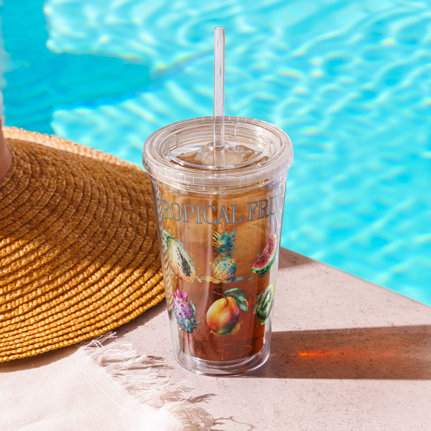 Tropical Fruit Tumbler -16oz