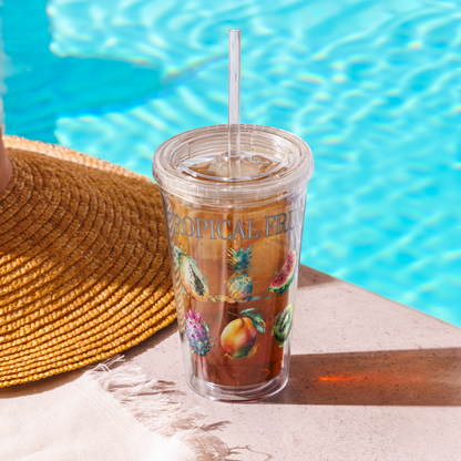 Tropical Fruit Tumbler -16oz
